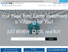 Tablet Screenshot of clickinvest.com